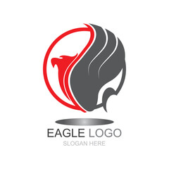 Eagle Logo design. Fly Eagle Logo design vector inspiration