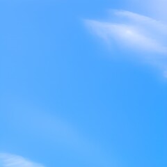 Fototapeta na wymiar Blue sky with small amount of clouds - generative ai