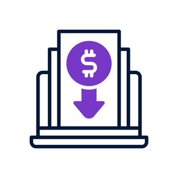 decrease icon for your website design, logo, app, UI. 