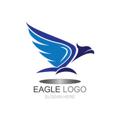 Eagle Logo design. Fly Eagle Logo design vector inspiration