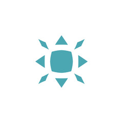 four direction luck symbol logo simple a design, graphic, minimalist.logo