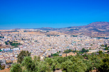 Fes, a city in northern inland Morocco, Africa