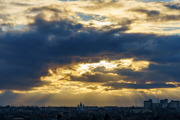 The urban landscape of Dzhankoy. Crimea