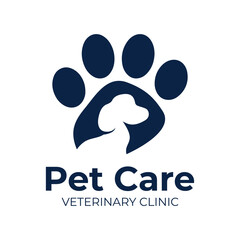 Vector logo of a pet store, veterinary clinic