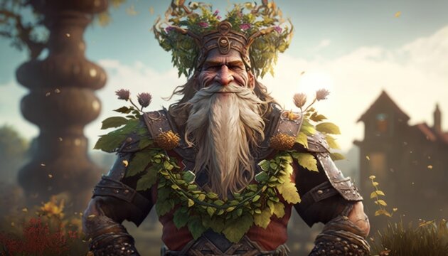 Svetovid, the god of fertility and prosperity, was honored for his role in ensuring a good harvest and abundant life. AI generation.