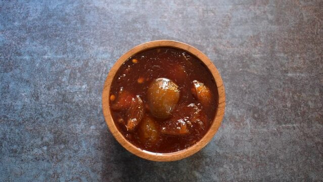 Indian traditional sweet lime pickle
