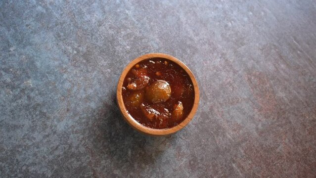 Indian traditional sweet lime pickle