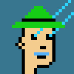 Retro Pixelated Man with generative AI