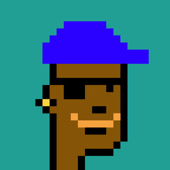 Retro Pixelated Man with generative AI