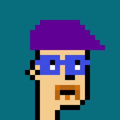 Retro Pixelated Man with generative AI