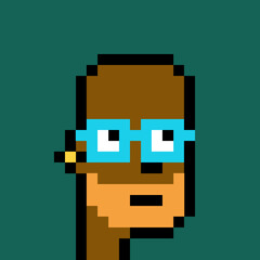 Retro Pixelated Man with generative AI