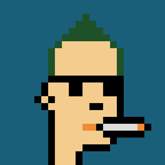 Pixel Art man with generative AI