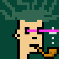 Obraz premium People Avatar in Pixel Art with generative AI