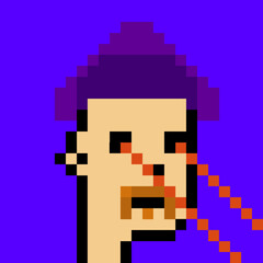 Pixel Art Style Male Avatar with generative AI