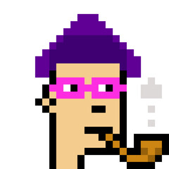 Male Avatar in Pixel Art with generative AI