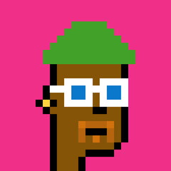 Illustration of avatar man with generative AI