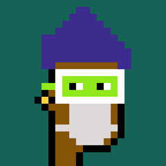 Pixelated Male Character with generative AI