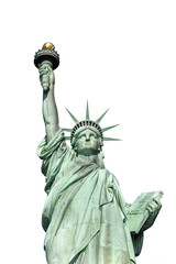 statue of liberty isolated - obrazy, fototapety, plakaty