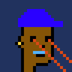 Cartoonish Pixelated Man with generative AI