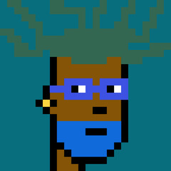 Cartoonish Pixelated Man with generative AI