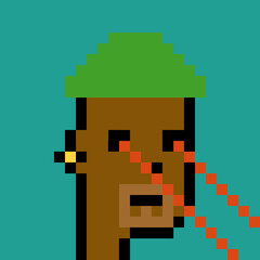 Vintage Pixel Character with generative AI