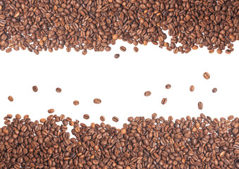 Coffee Beans isolated on white background.
