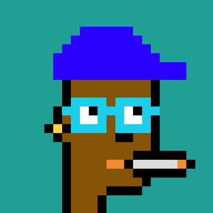 Vintage Pixel Character with generative AI