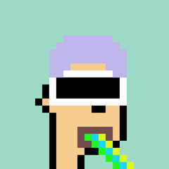 Retro Pixelated Man with generative AI