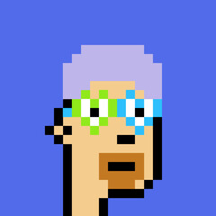 Retro Pixelated Man with generative AI