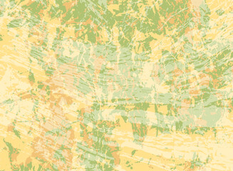 Grunge old paint vector background design. Hand painting imitation.