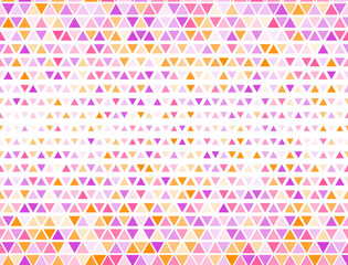 Intricate triangles halftone backdrop. Triangular fade elements cover background. Stylish