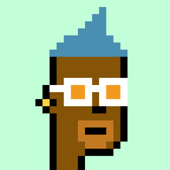 Pixel Art man with generative AI