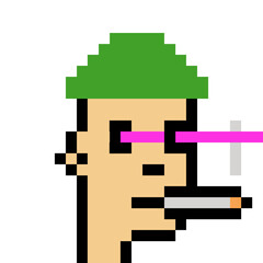 People Avatar in Pixel Art with generative AI