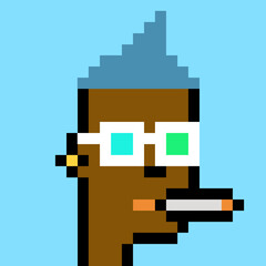 Pixel Art Style Male Avatar with generative AI