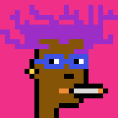 Male Avatar in Pixel Art with generative AI