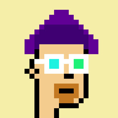 Male Avatar in Pixel Art with generative AI