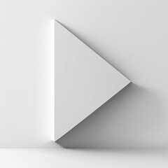 Abstract modern background, parallelogram with an angled top. AI generation.