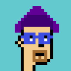 Illustration of avatar man with generative AI