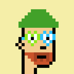 Illustration of avatar man with generative AI