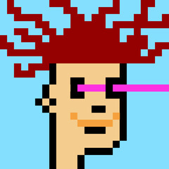 Obraz premium Illustration of avatar man with generative AI