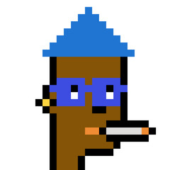 Illustration of avatar man with generative AI