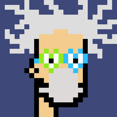 Pixelated Male Character with generative AI