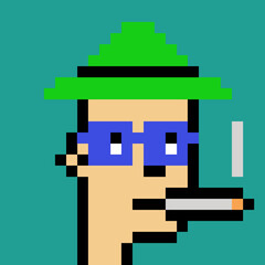 Pixelated Male Character with generative AI