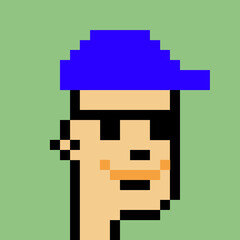 Pixelated people avatar with generative AI