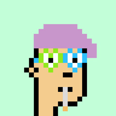 Pixelated people avatar with generative AI