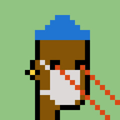 Pixelated people avatar with generative AI