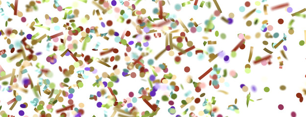confetti png. Gold confetti falls from the sky.