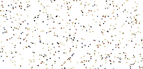 Multicolored paper confetti on transparent background. Realistic confetti flying. Colorful scattered items to holiday decorations.