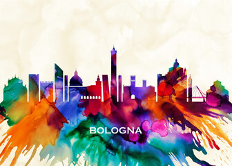 Bologna Skyline - obrazy, fototapety, plakaty