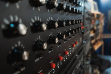 sound mixer panel